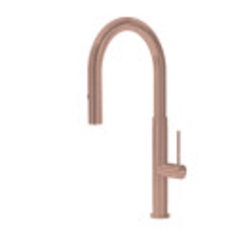 Prague Pullout Gooseneck Mixer Copper