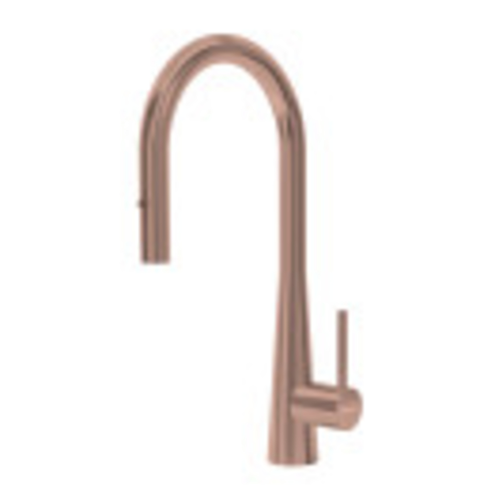 Cologne Gooseneck Pullout Mixer Copper