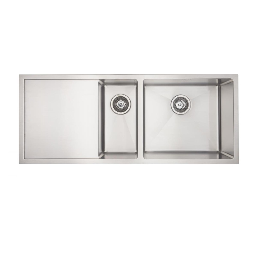 Sheffield 1 & ¼ Double Bowl & Drainer Left Hand