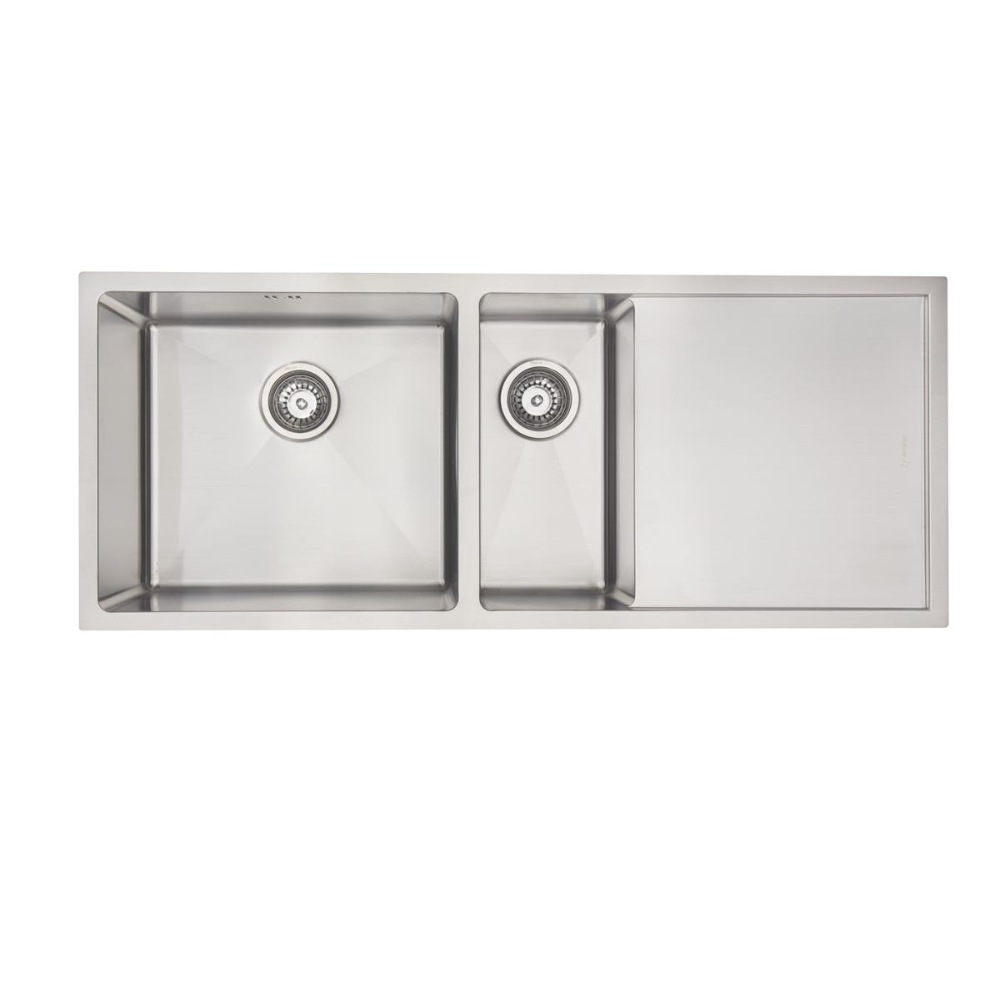 Sheffield 1 & ¼ Double Bowl & Drainer Right Hand