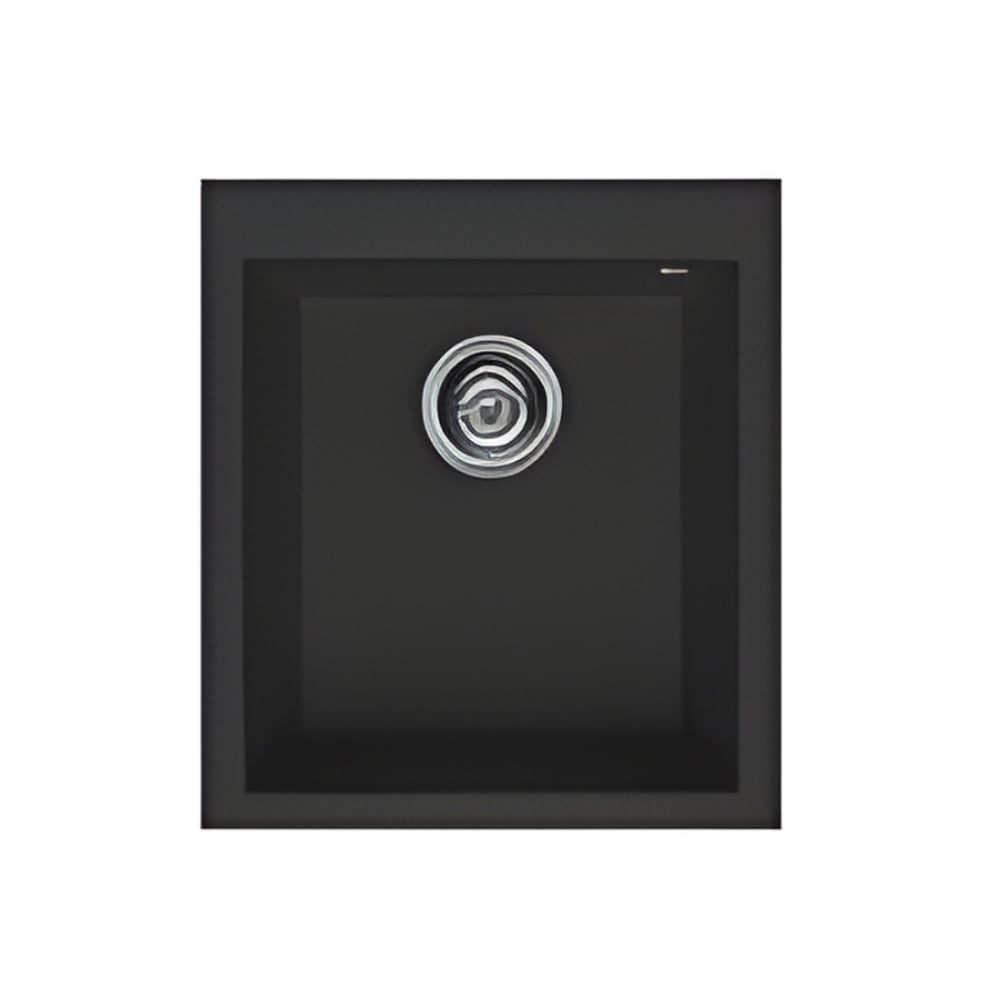 Elleci Quadra Topmount 100 Single Bowl Black