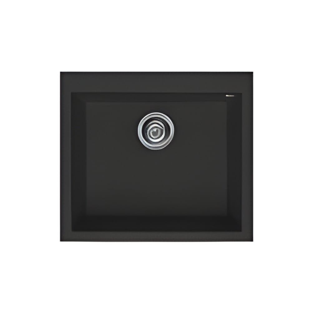 Elleci Quadra Topmount 105 Single Bowl Black