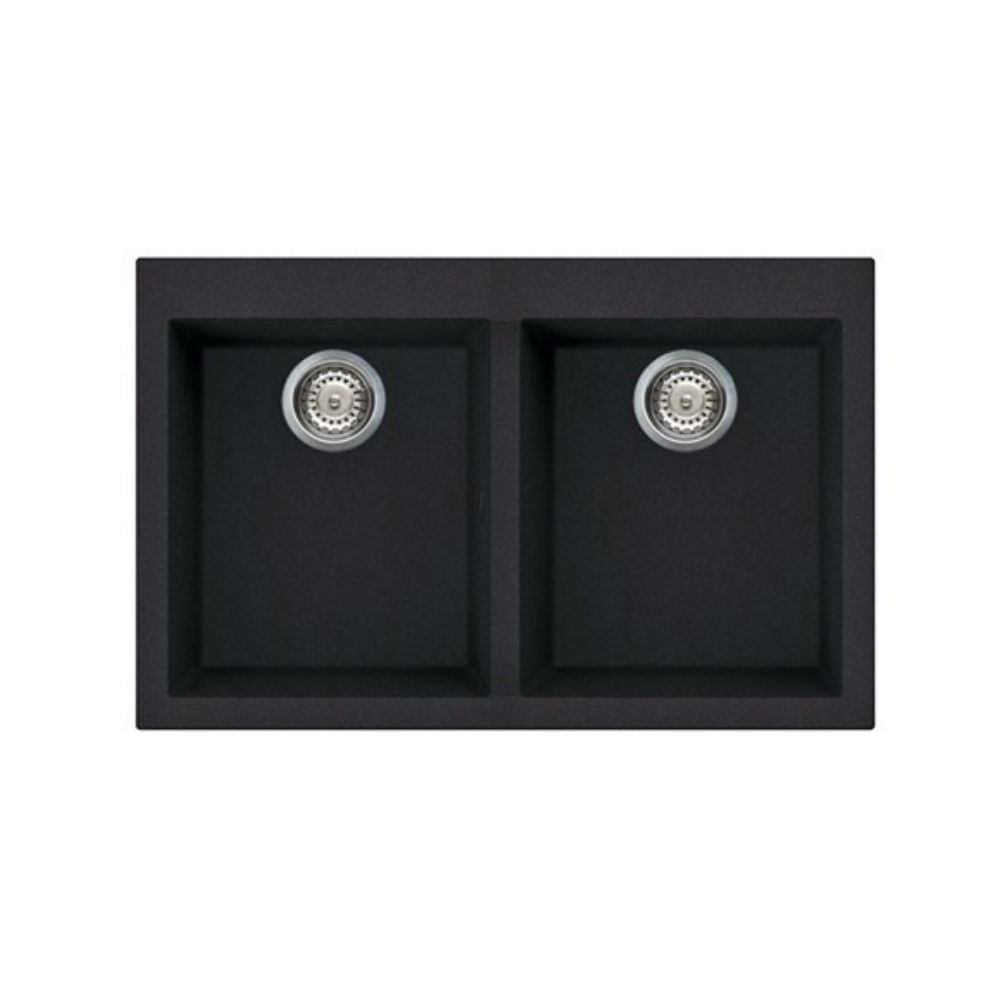 Elleci Quadra Topmount 350 Single Bowl Black
