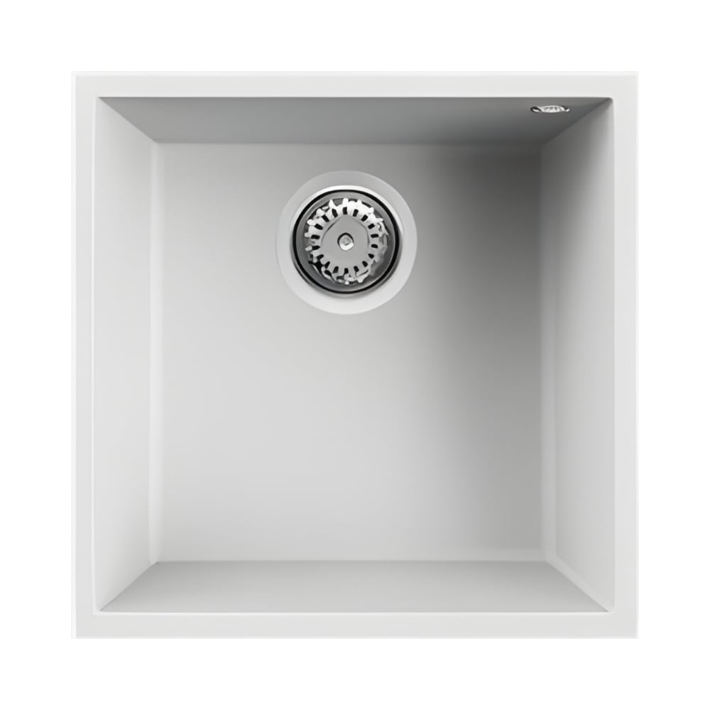 Elleci Keratec Undermount 102 Single Bowl White