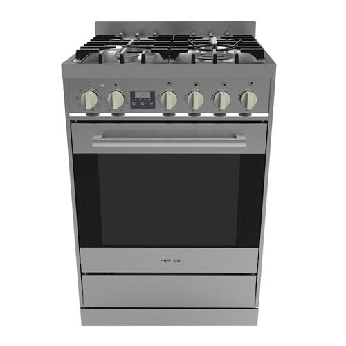 PARMCO 600MM STAINLESS STEEL COMBINATION FREESTANDING STOVE FS600SG